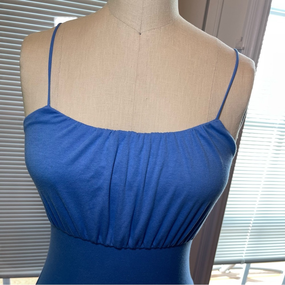 Blue Mini Dress Y2K Bodycon Ruched Strappy Wild Fable S - Picture 6 of 11